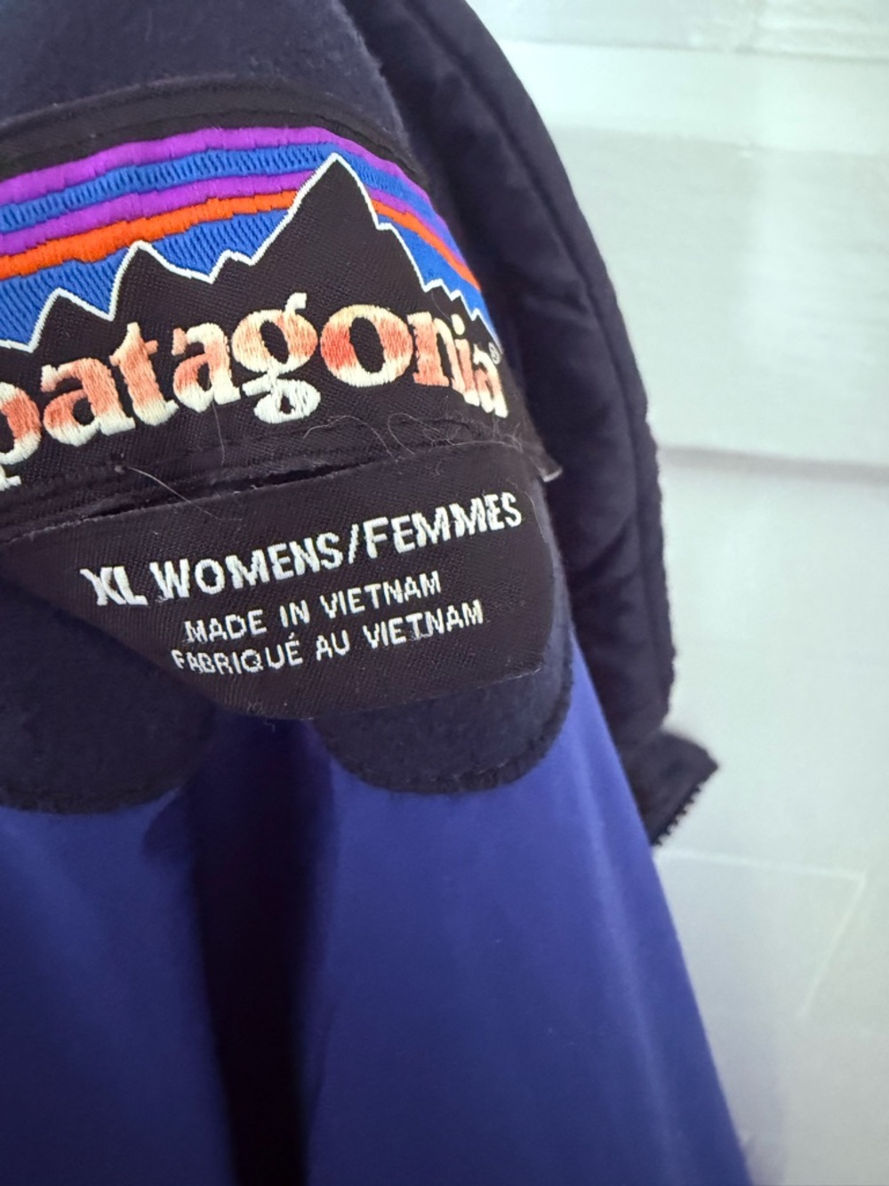 Patagonia Radalie Women's Navy Quilted Long Puffer Coat XL - Picture 14 of 14